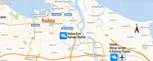 Haikou Meilan Airport Map