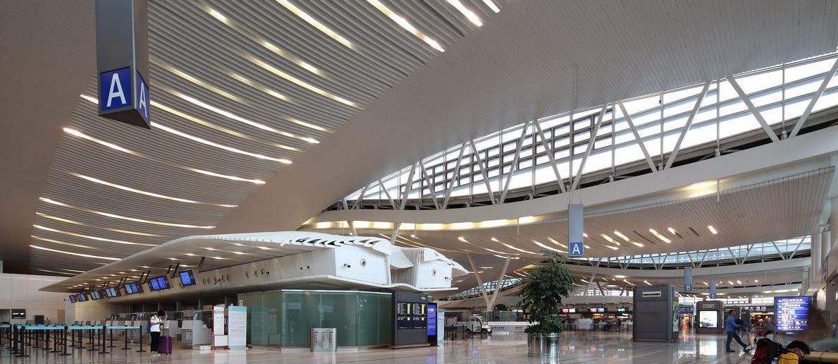 Departures in Hangzhou Xiaoshan Airport Terminal 2, Terminal 3, Terminal 1, HGH Airport T1, T2, T3