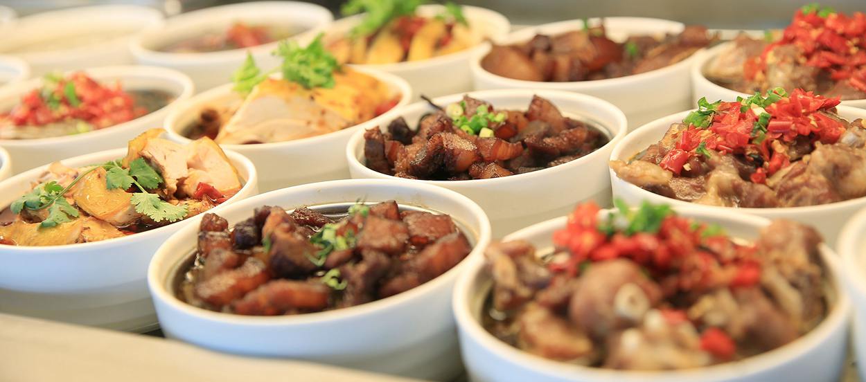 Chinese foods at Nanjing Lukou Airport, NKG Airport