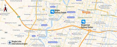 Ningbo Lishe Airport Map, NGB Airport map