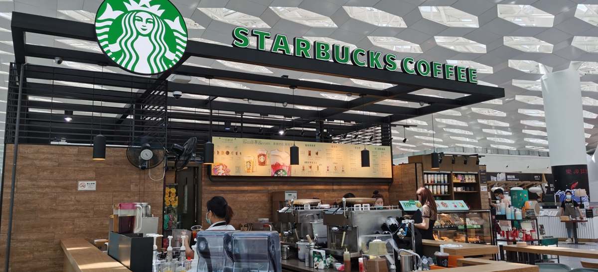 starbucks at Shenzhen Baoan Airport, SZX airport