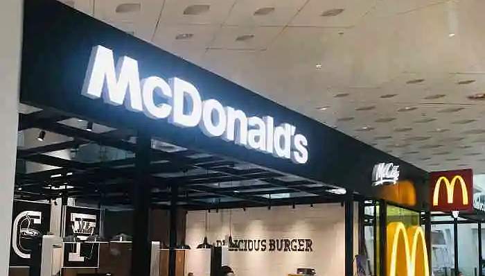 Mcdonald's in T3 at Wuhan Tianhe Airport, WUH Airport