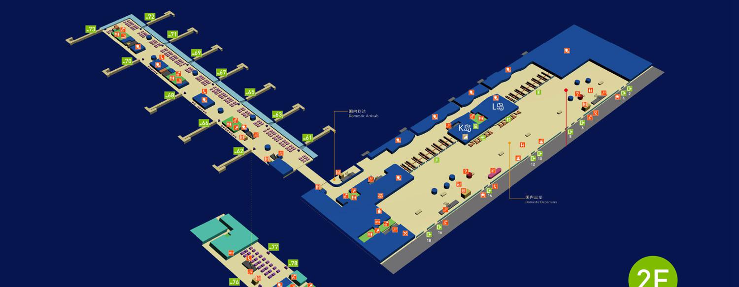 Xiamen Gaoqi Airport terminal 4 plan, layout Map, XMN airport