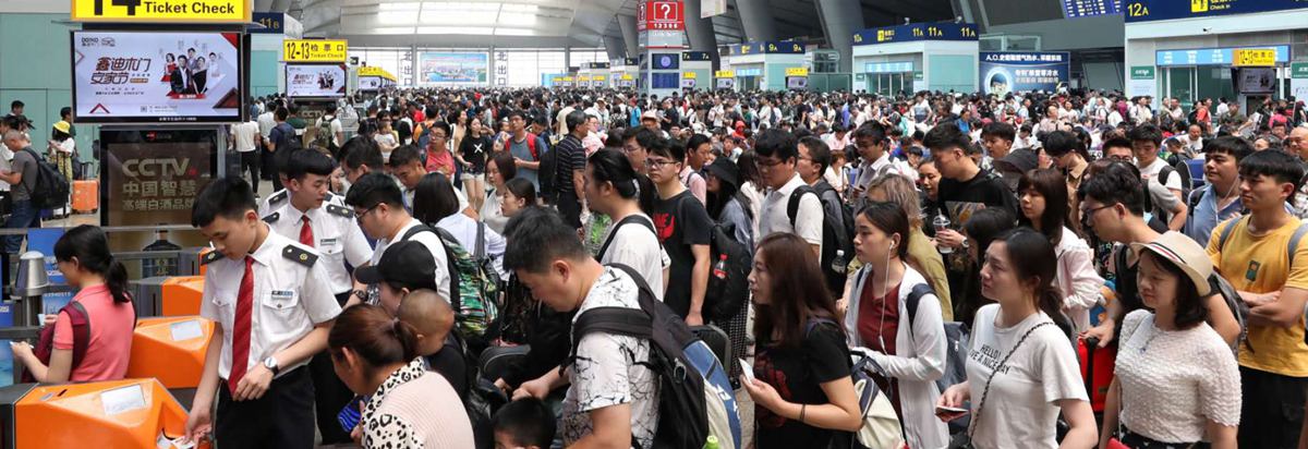 Departures of Beijing South Railway Station, Beijing Nan high speed train station