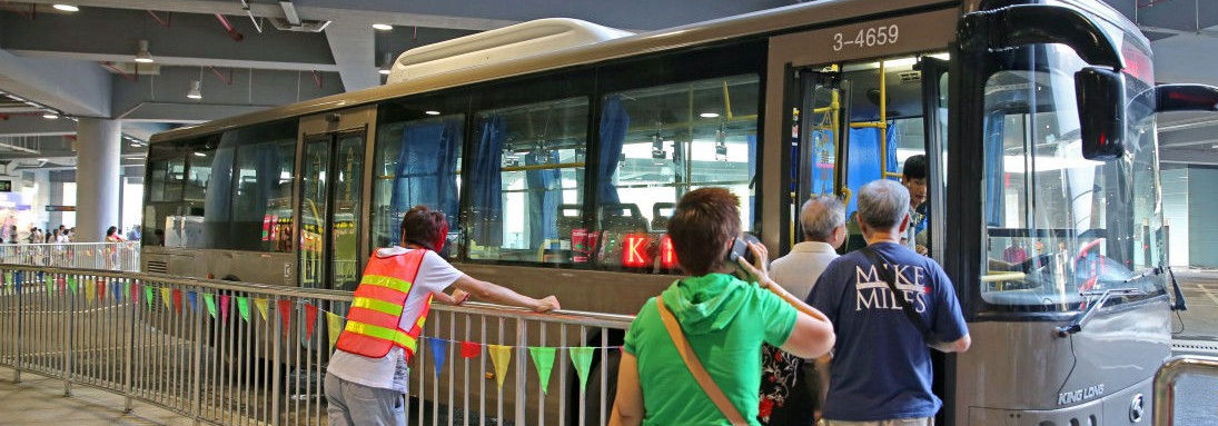 City bus, shuttle bus at Hangzhou East Railway Station