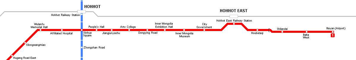 Hohhot Metro Map