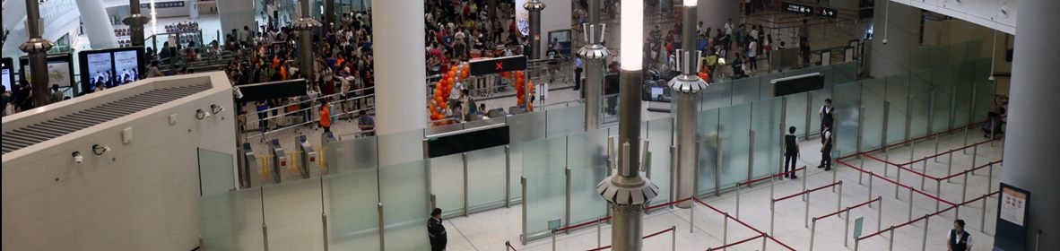Departure hall of Hong Kong West Kowloon Railway Station, Hong Kong West Kowloon high speed train station