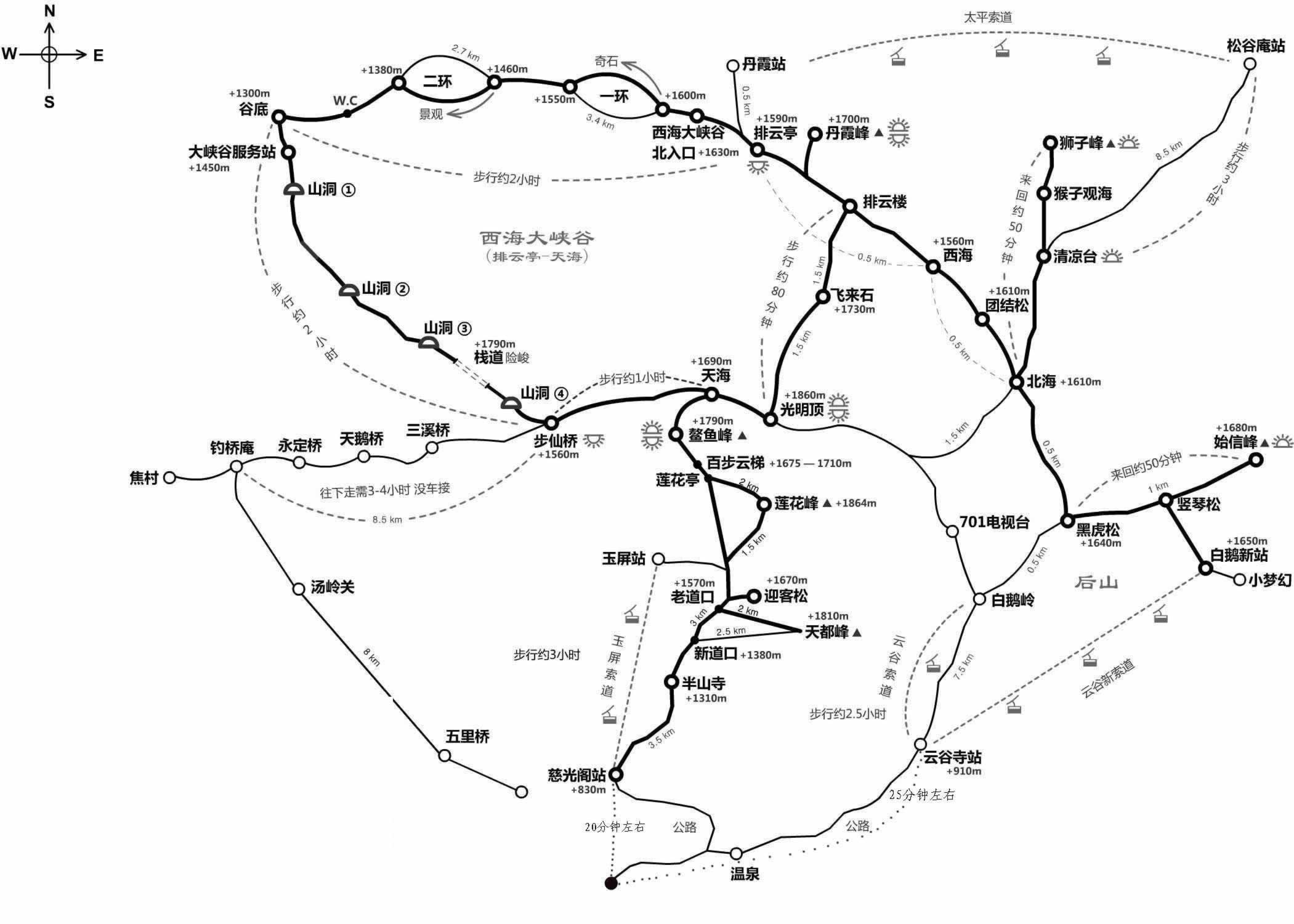 Mount Huangshan Map