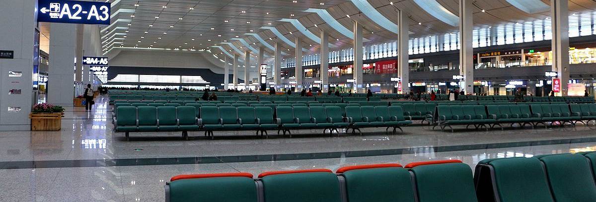 waiting lounge at Lanzhou West Railway Station