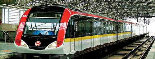 Metro at Shanghai Hongqiao Railway station