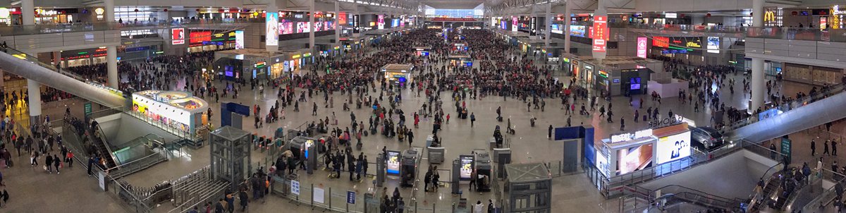 Departures hall of Shanghai Hongqiao Railway Station, Shanghai Hongqiao high speed train station