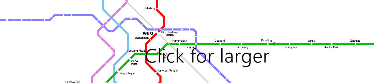 Metro Map of Wuxi Railway Station, Wuxi Subway Map