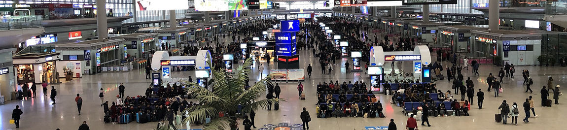 Departure hall at Xian North Railway Station, Xian Bei high speed train station